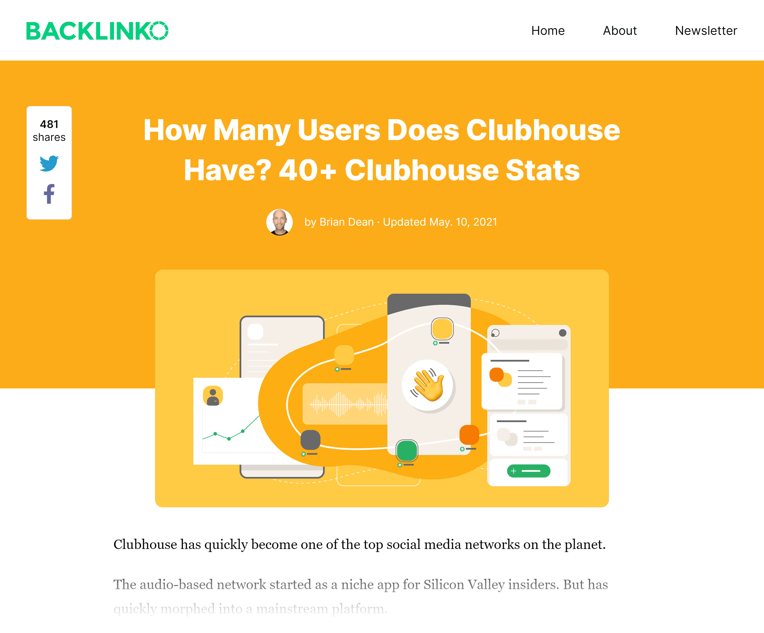 Backlinko – Clubhouse users