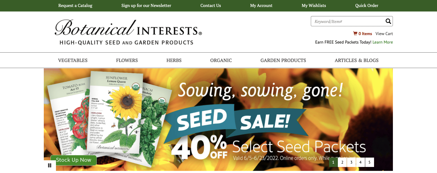 botanical interests gardening affiliate programs