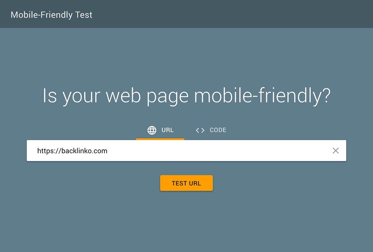 Google Mobile-Friendly URL test
