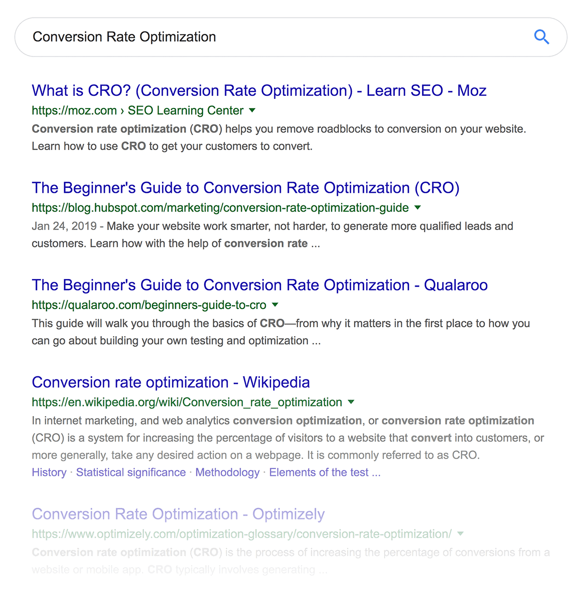 "Conversion Rate Optimization" search results