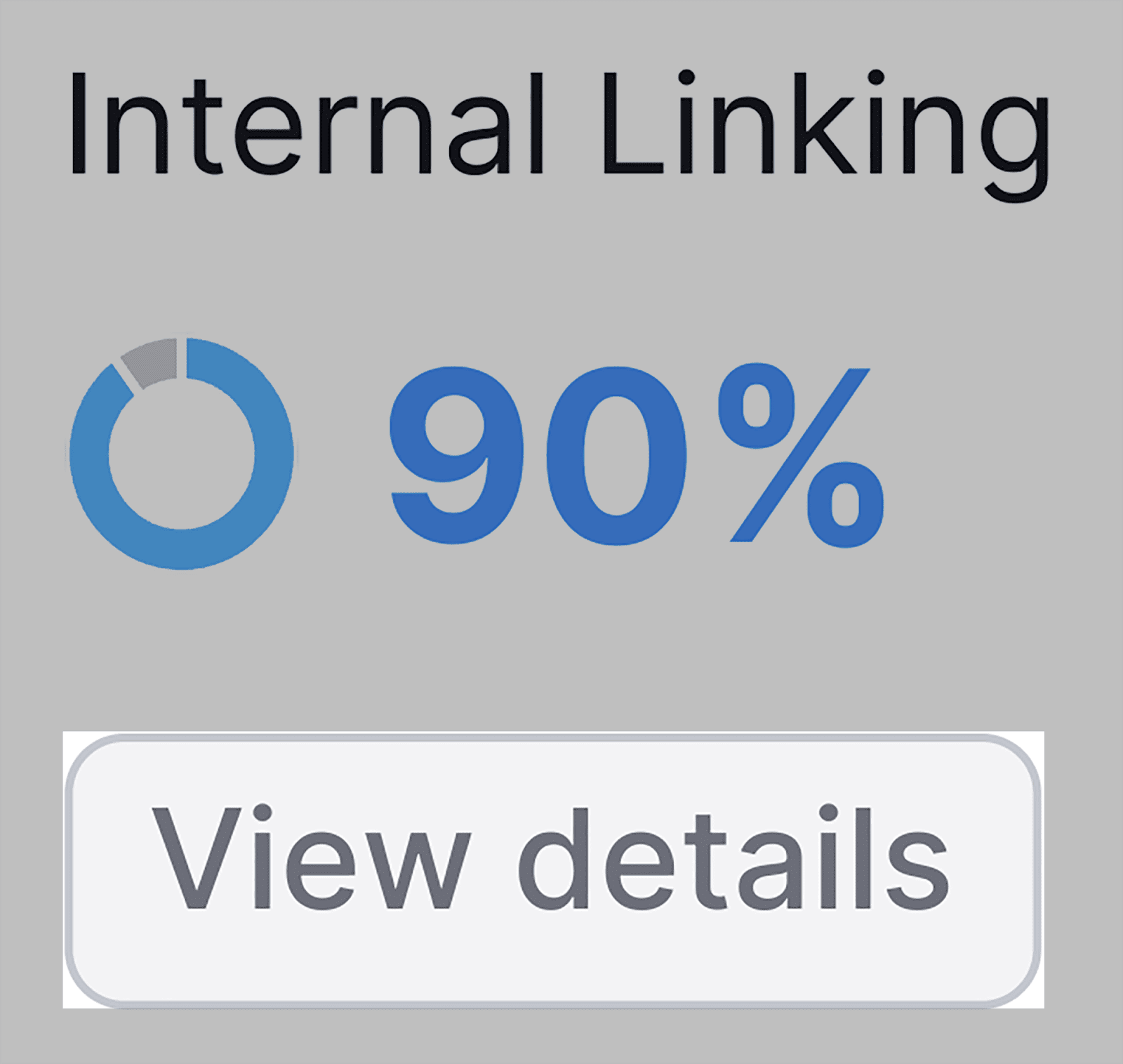 View details on the internal linking widget