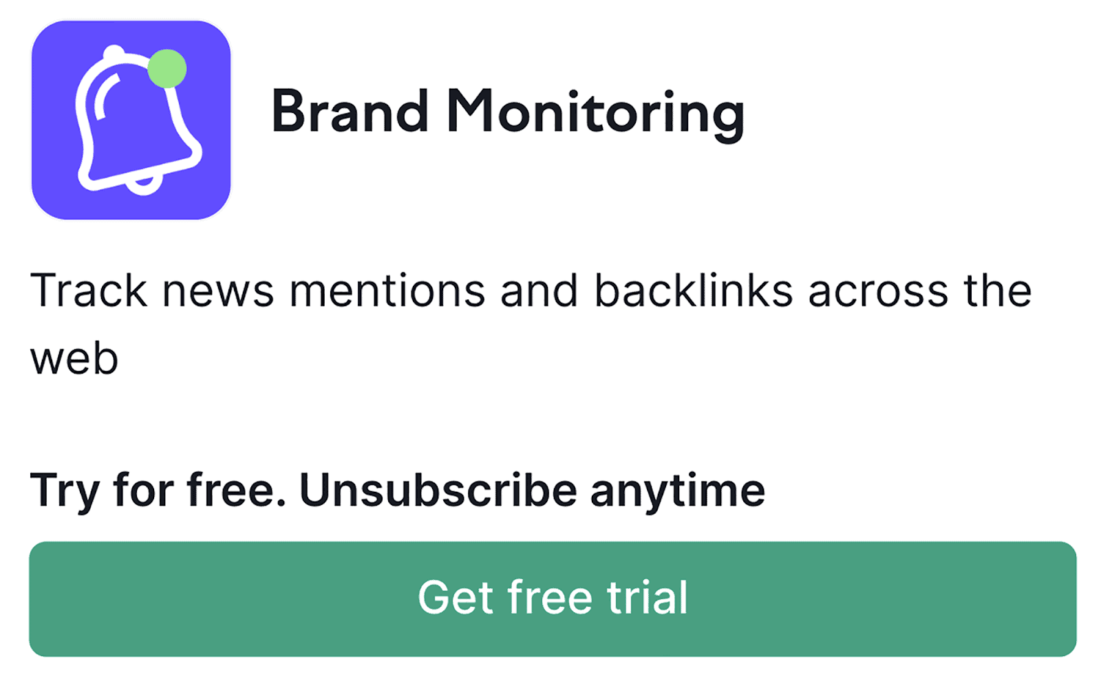 Monitor your brand mentions