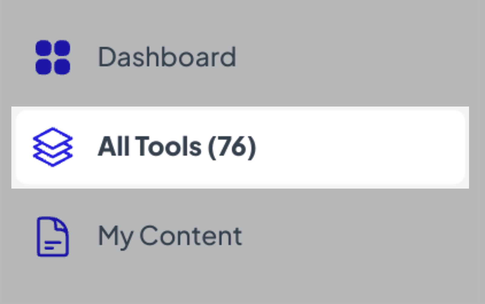 Select All Tools on SEMrush AI Writing Assistant Dashboard