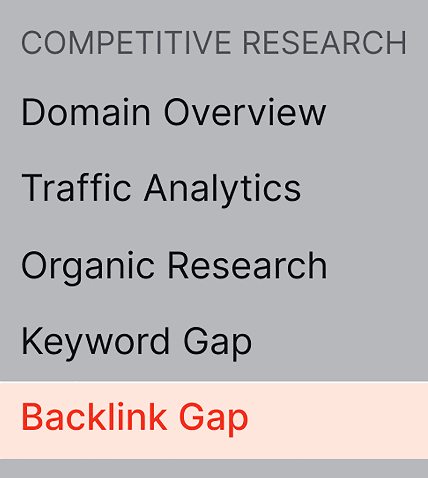 See backlink gap under the competitor research