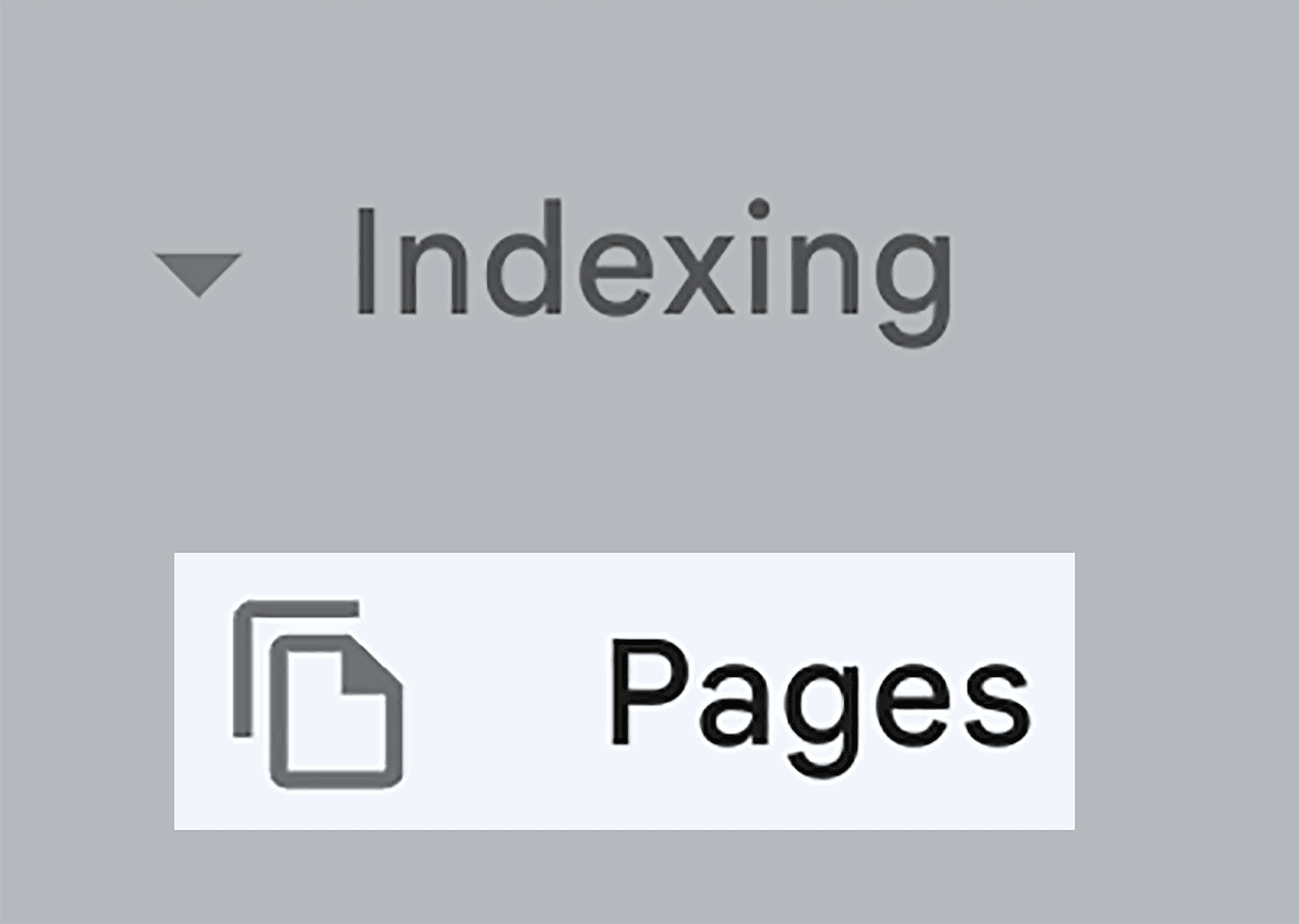 Use Pages Section in GSC for any indexing query