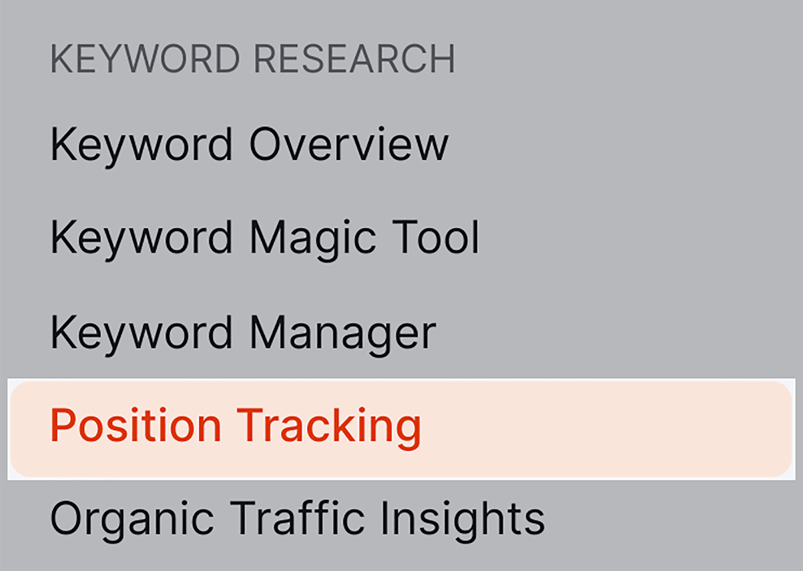 Position Tracking for your keywords