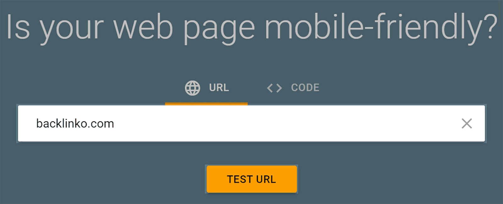 Test URL for mobile friendliness
