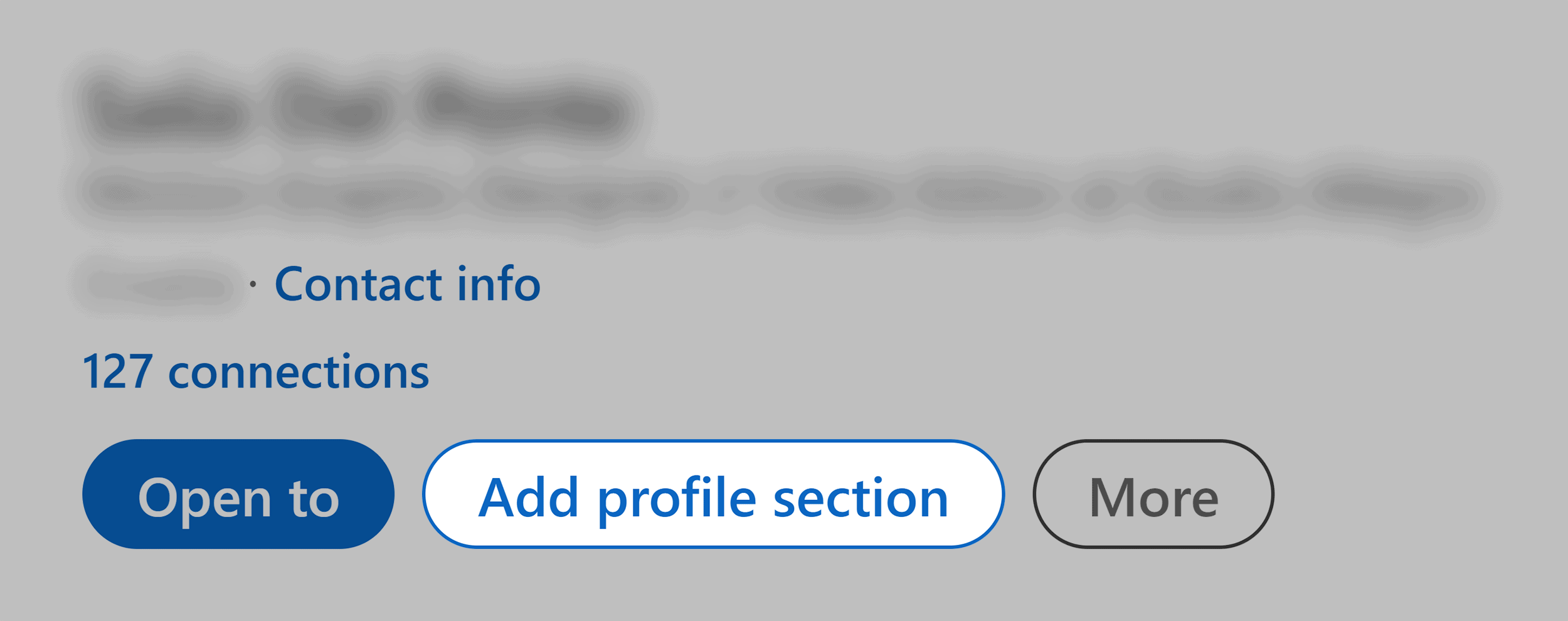 LinkedIn – Add profile section
