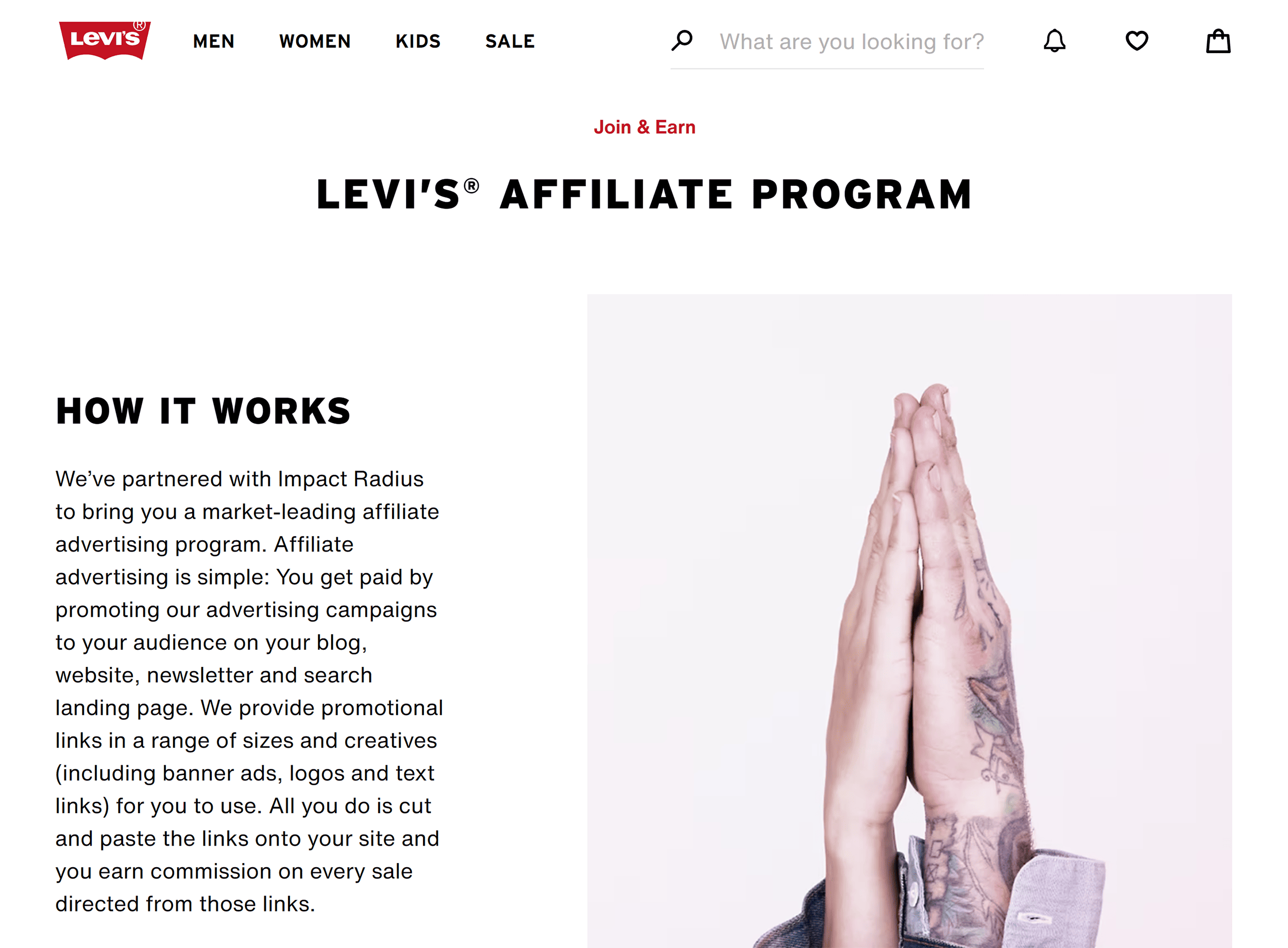 Levi's Affiliate Program