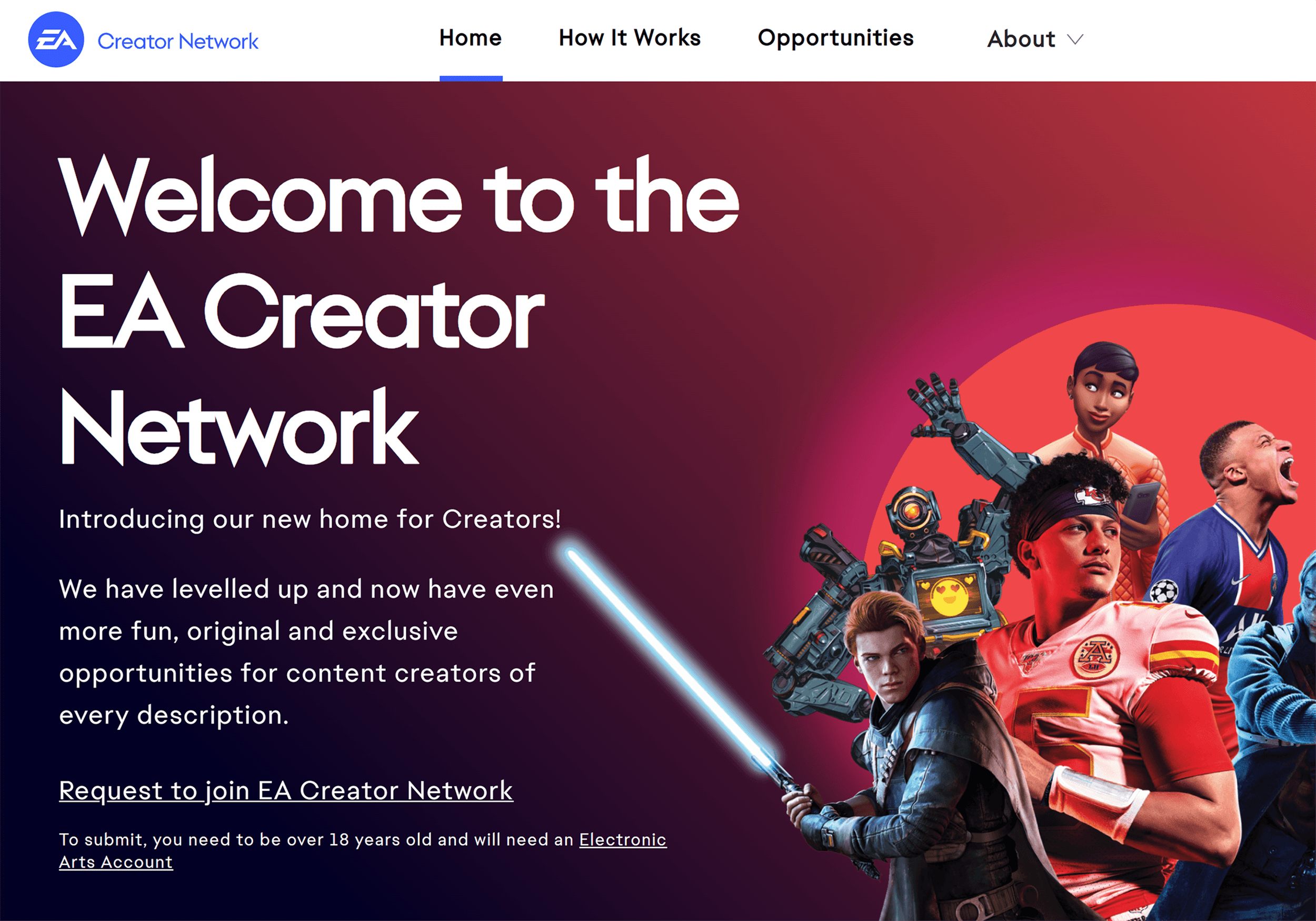 EA Games Creator Network