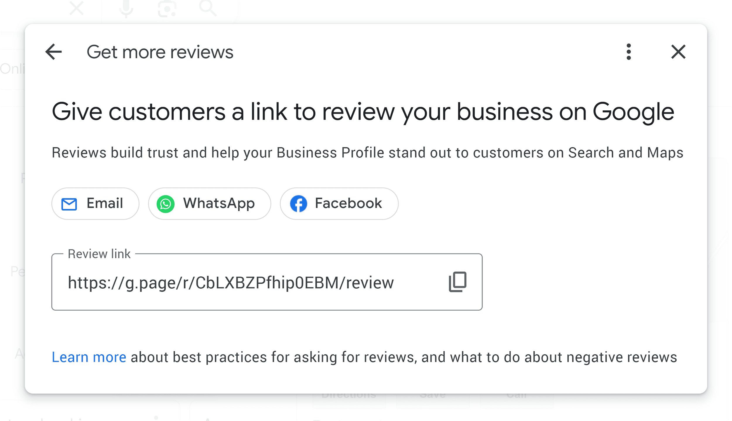 Get more reviews – Links