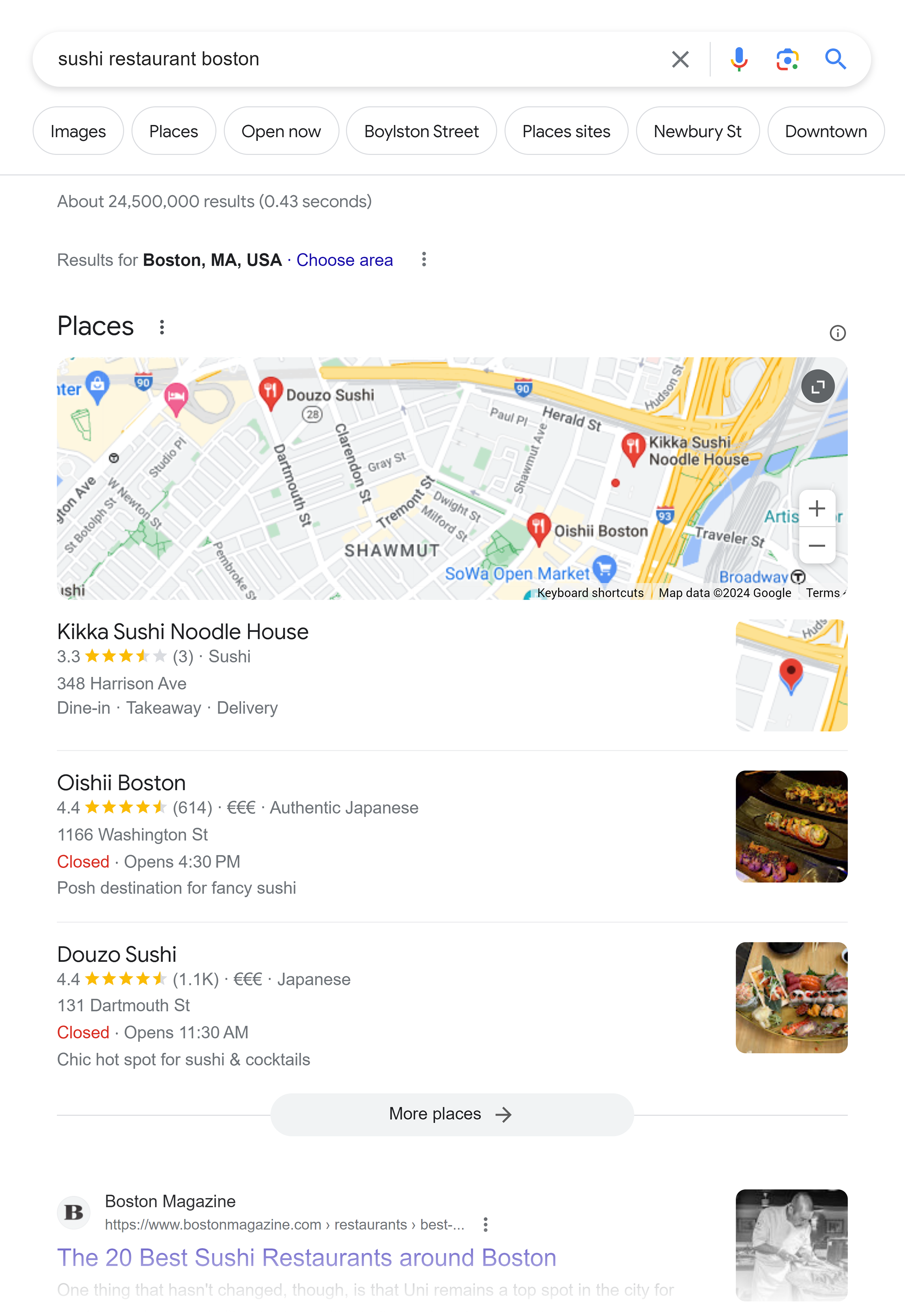 Google SERP – Map Pack