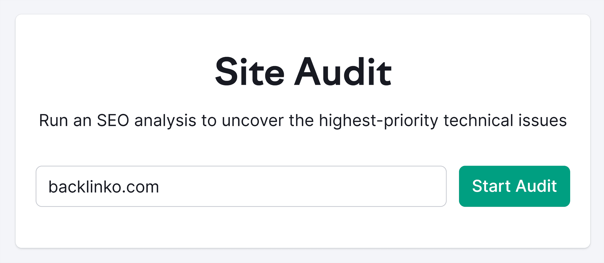 Semrush – Site Audit