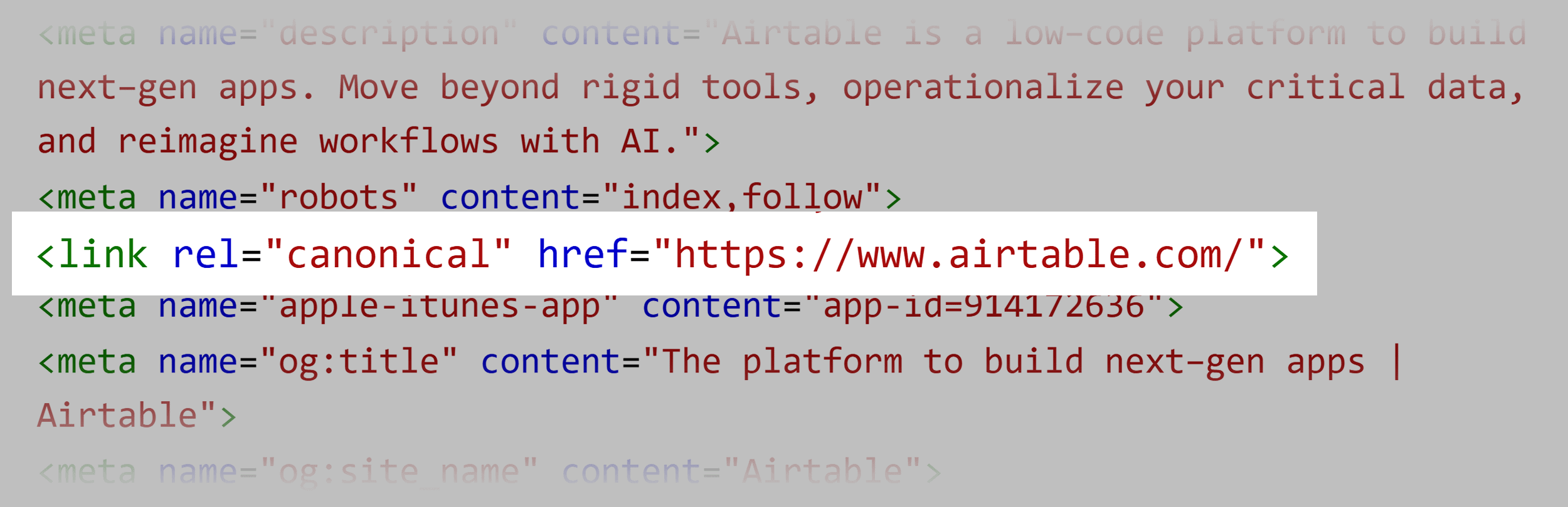 Airtable – Canonical URL